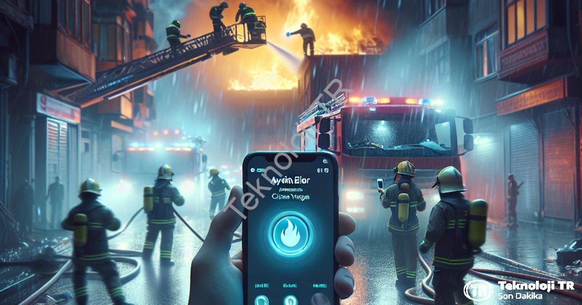 "Aydın Efeler'de Korkutan Yangın: Vatandaşın Dikkati Faciayı Önledi" başlıklı haber için fotorealist