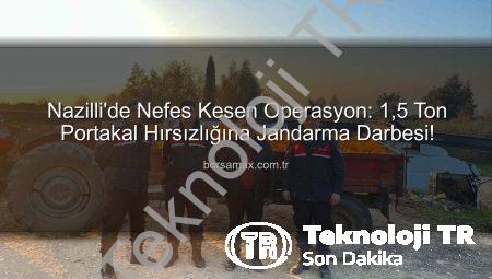 Nazilli’de Dev Operasyon: 1,5 Ton Portakal Hırsızlığı Jandarmaya Takıldı, Şüpheliler Yakalandı