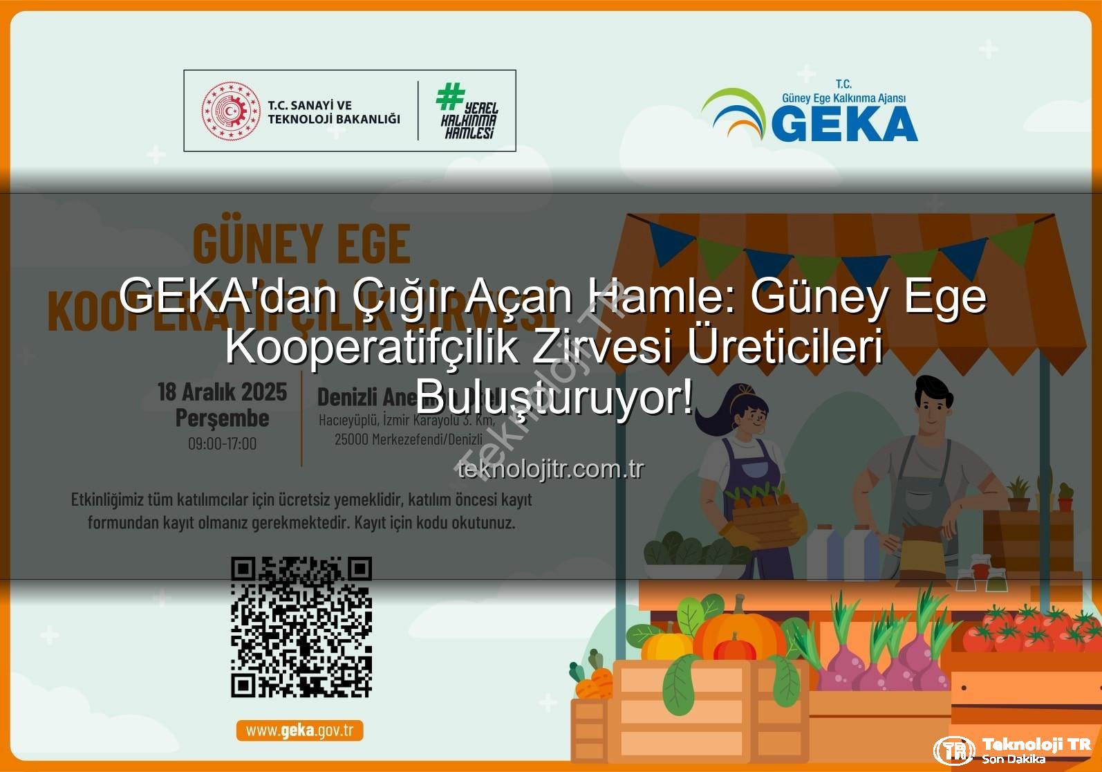 Güney Ege Kooperatifçilik - GEKA'dan Çığır Açan Hamle: Güney Ege Kooperatifçilik Zirvesi Üreticileri Buluşturuyor!