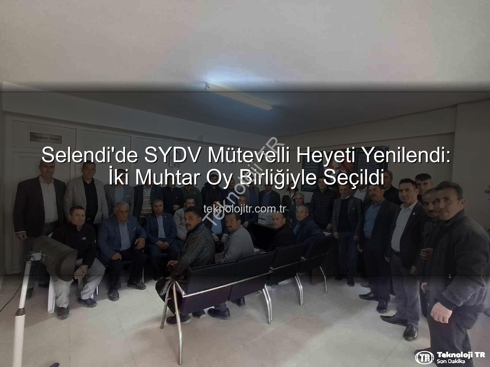 Selendi SYDV - Selendi'de SYDV Mütevelli Heyeti Yenilendi: İki Muhtar Oy Birliğiyle Seçildi
