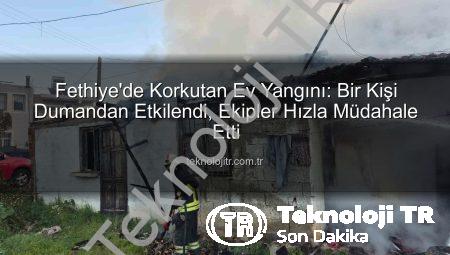 Fethiye’de Korkutan Ev Yangını: Bir Kişi Dumandan Etkilendi, Ekipler Hızla Müdahale Etti